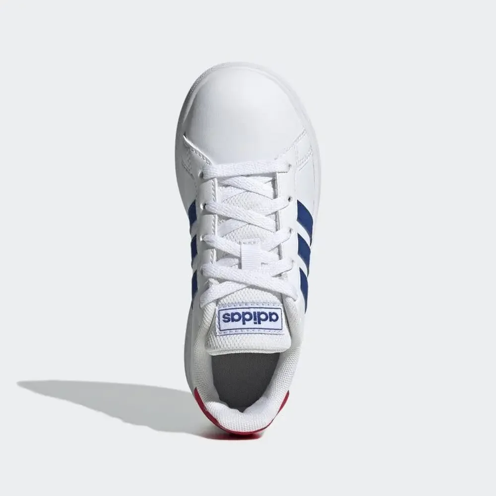 ADIDAS GRAND COURT SHOES KIDS', WHITE, SIZE 3.5